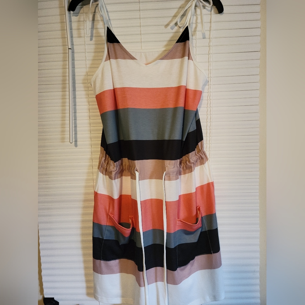Striped Dress w/Pockets